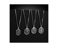 Vincero Mens Necklace, Built Different Collection, The Spartan - Sterling Silver, 21” Chain