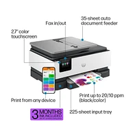 OfficeJet Pro 8135e All-in-One Thermal Inkjet Printer & 3-Month Supply Free Ink with Plus