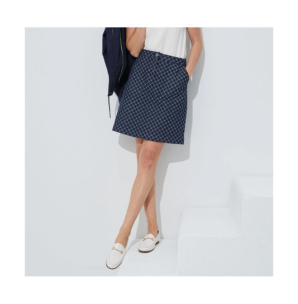 Etcetera Women's Fishnet Jacquard Denim Skirt Marseille