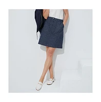 Etcetera Women's Fishnet Jacquard Denim Skirt Marseille