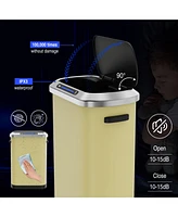 50L Smart automatic Trash Cans - Full Intelligent Sensor -yellow