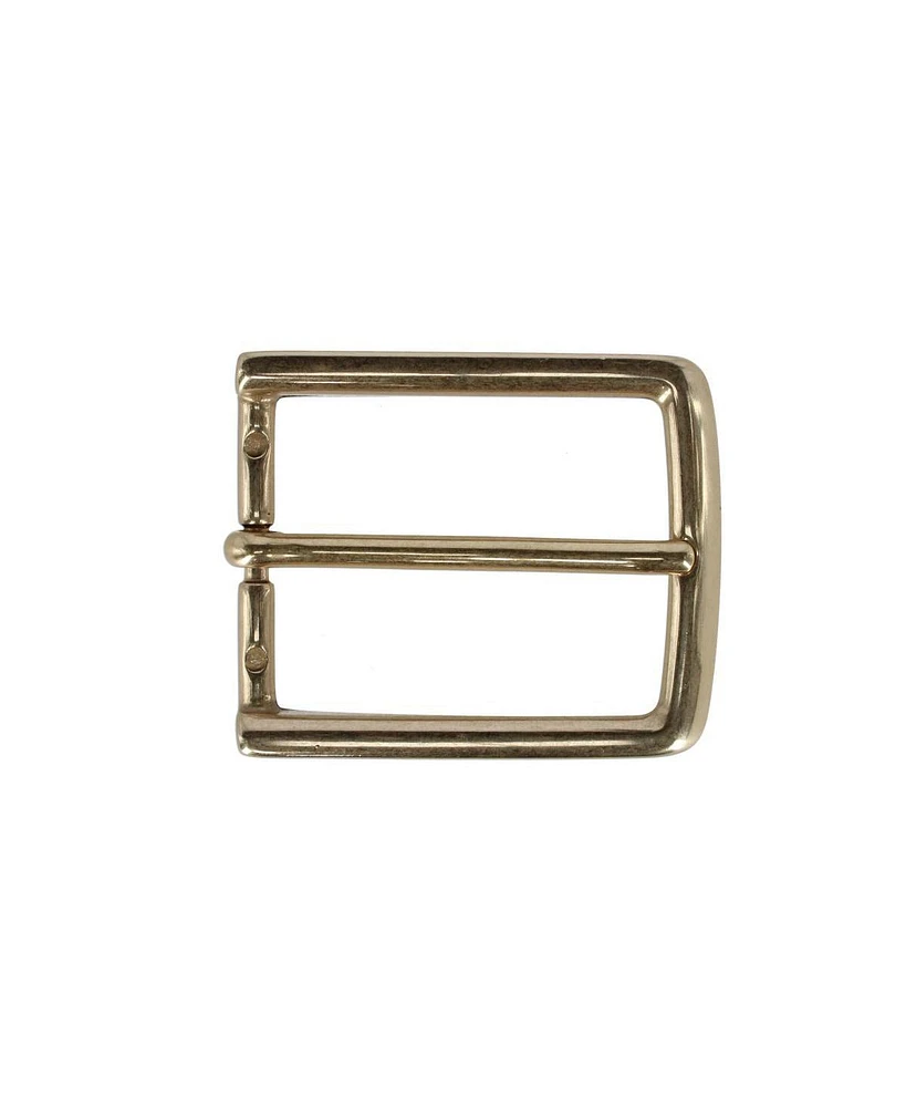 Trafalgar Men's 35mm Italian Solid Brass Simple and Classic Harness Belt Buckle