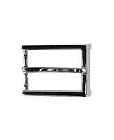 Trafalgar Men's 35mm Italian Classic Rectangular Sold Brass Harness Belt Buckle