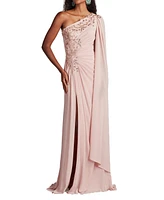 Tadashi Shoji Women's Sonora Cape Sleeve Gown