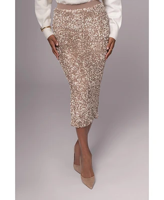 Jluxlabel Women's Sequin Midi Skirt
