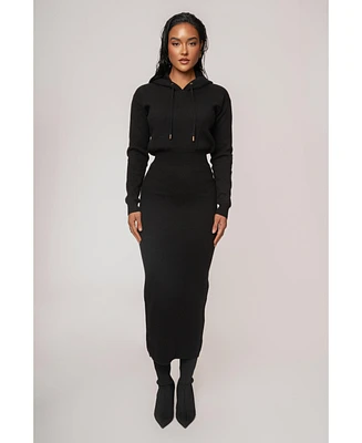 Jluxlabel Women's All One Hoodie Dress