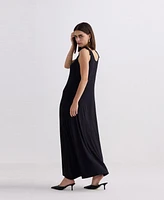 Reistor Women's Tie-Detail Maxi Dress