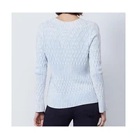 Etcetera Women's Diamond Cable Sweater Windward