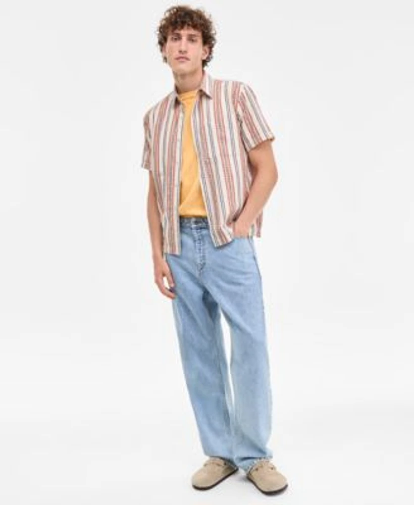 Sun Stone Mens Inside Out T Shirt Baggy Jeans Button Front Shirt Exclusively At Macys