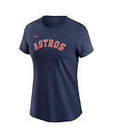 Nike Women's Jose Altuve Navy Houston Astros Fuse Name Number T-Shirt