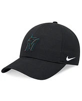 Nike Men's Black Miami Marlins Club Adjustable Hat