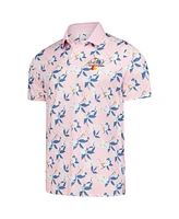 Puma Men's Pink Arnold Palmer Invitational Springs Floral Polo Shirt