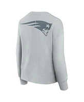 Fanatics Women's Gray New England Patriots Elements Pullover Sweatshirt