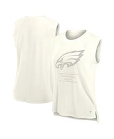 Fanatics Women's Cream Philadelphia Eagles Studio Embrace Tank Top