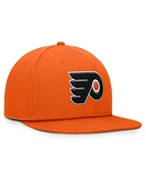 Fanatics Men's Orange Philadelphia Flyers Core Primary Logo Snapback Hat