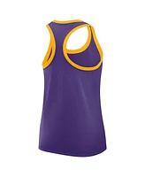 Nike Women's Purple Lsu Tigers Primetime Tri-Blend Racerback Tank Top
