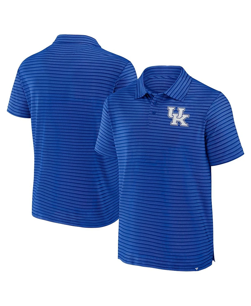 Fanatics Men's Royal Kentucky Wildcats Victory Calls Stripe Polo Shirt