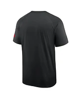Nike Men's Black Georgia Bulldogs Ready Raglan Premium Performance T-Shirt