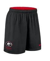 Nike Men's Red/Black Georgia Bulldogs 2025 Sideline Reversible Performance Shorts