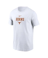 Nike Men's White Texas Longhorns 2-Hit Stacked T-Shirt