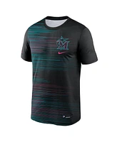 Nike Men's Black Miami Marlins 2025 City Connect Authentic Collection Velocity Performance T-Shirt
