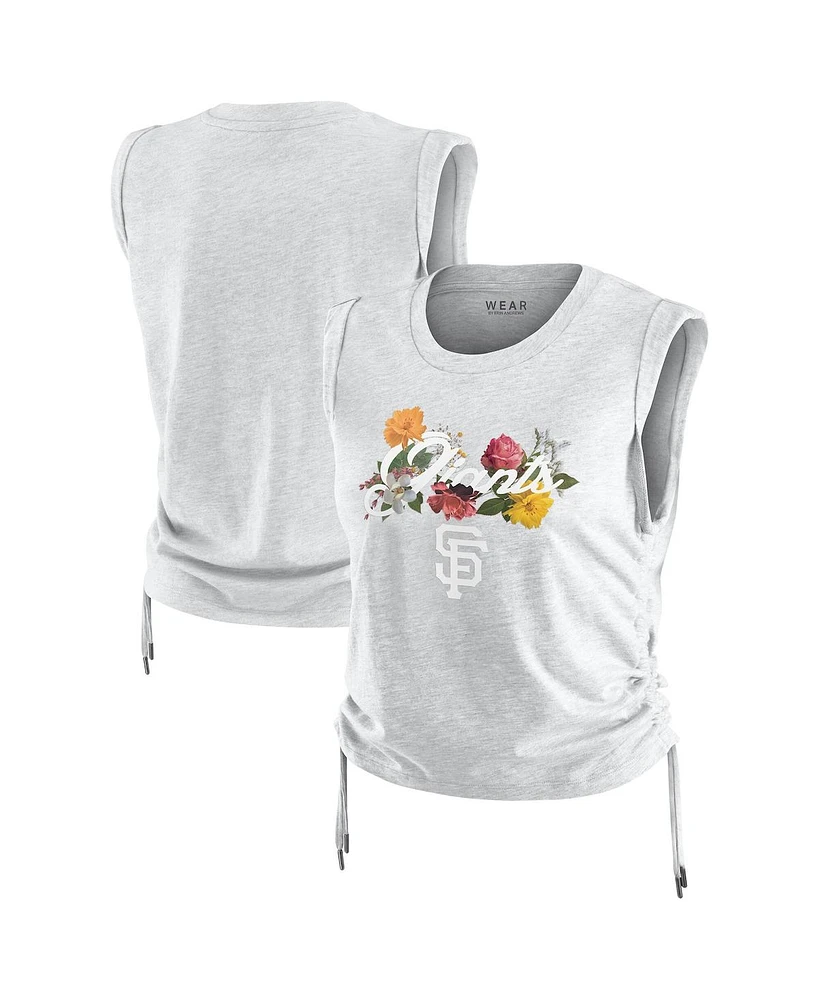 Wear by Erin Andrews Women's Heather Gray San Francisco Giants Cinched Tank Top