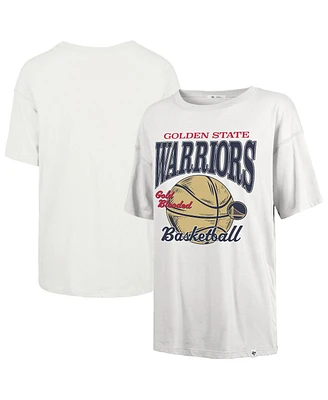 '47 Brand Women's White Golden State Warriors City Edition Down Court Sadie T-Shirt