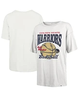 '47 Brand Women's White Golden State Warriors City Edition Down Court Sadie T-Shirt