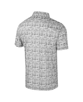 Colosseum Men's Black Oklahoma State Cowboys It's Time Allover Print Polo Shirt