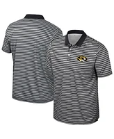 Colosseum Men's Black Missouri Tigers Striped Polo Shirt