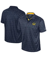 Colosseum Men's Navy Cal Bears Sublimated Golf Polo Shirt