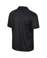 Colosseum Men's Black Vanderbilt Commodores Sublimated Golf Polo Shirt