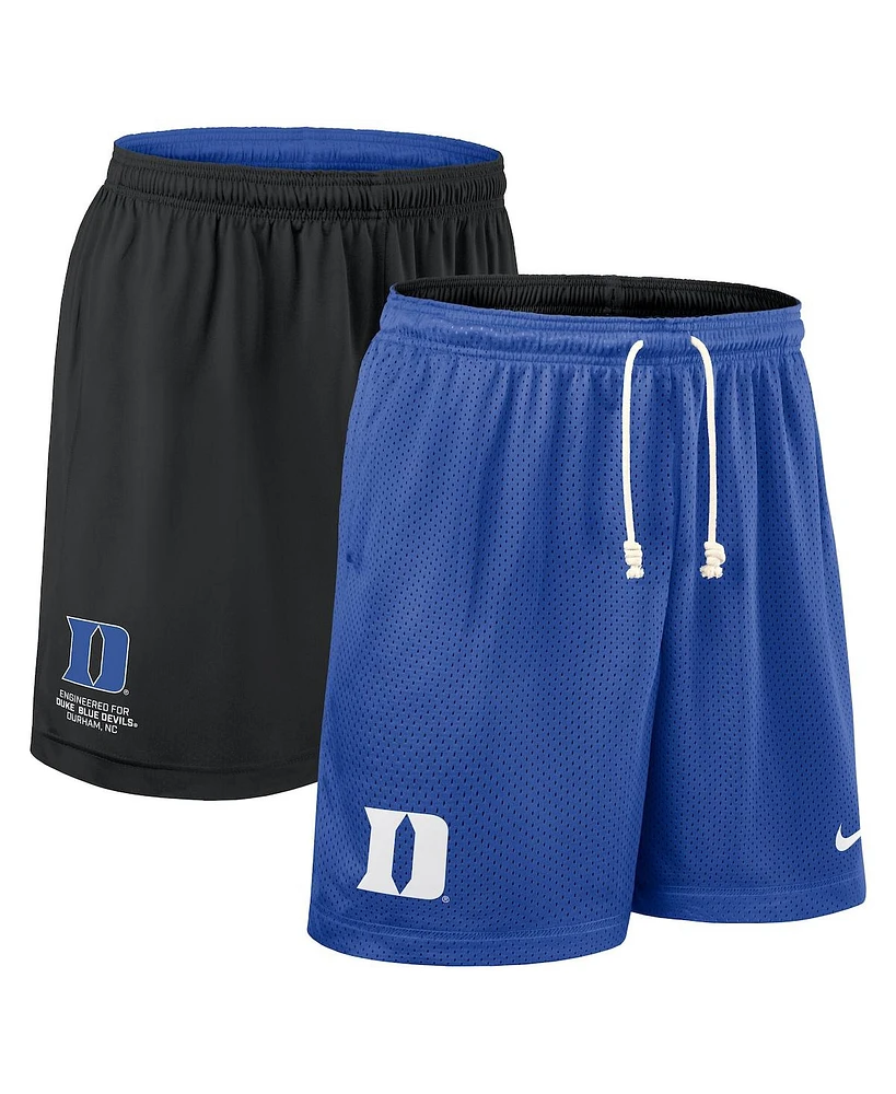 Nike Men's Royal/Black Duke Blue Devils 2025 Sideline Reversible Performance Shorts