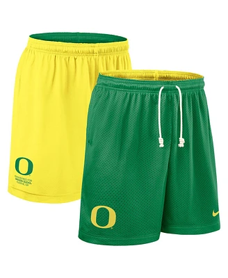 Nike Men's Green/Yellow Oregon Ducks 2025 Sideline Reversible Performance Shorts