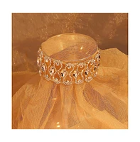 Sohi Gold-Plated Crystal Necklace