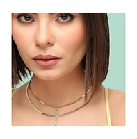 Sohi Gold-Plated Layered Contemporary Necklace
