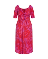 City Chic Plus Bella Print Maxi Dress