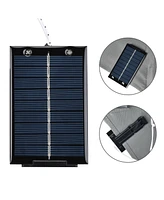 Yescom Patio Umbrella Solar String Light with Remote Control Timer Fit 6-Rib 7/8/9 Ft Outdoor 96 Rgb Led 8 Mode Camping Tents