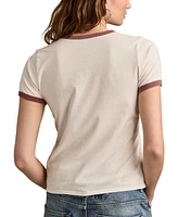 Lucky Brand Women's Ringer Cotton Classic Crewneck T-Shirt