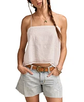 Lucky Brand Women's Embroidered Breezy Cotton Tank Top