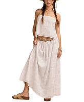 Lucky Brand Women's Embroidered Breezy Eyelet Maxi Skirt