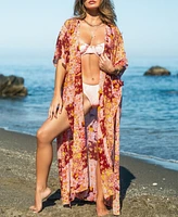 Cupshe Women's Festival Bound Floral Cover-Up Kimono