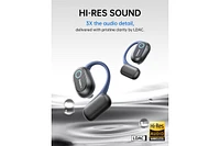 Baseus Open Earbuds True Wireless Bluetooth 5.4 Ear Headphones Sport Earphones,IPX4 Sweatproof,60H Battery Life,Hi-Res Ldac Audio MF1 Whi