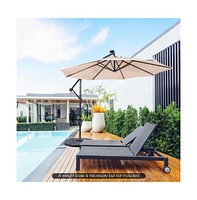 10 Feet Patio Cantilever Umbrella with Tilting System