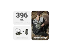 Naturehike, Folding Camping Stool , Portable Mini Chair, Lightweight Aluminium Alloy Small Backpacking with Thickened Seat Cushio