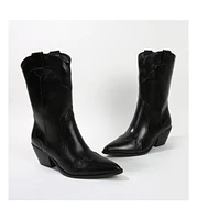 Kitty Western Mid-Calf Boots