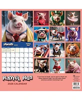2026 Playful Pigs Wall Calendar