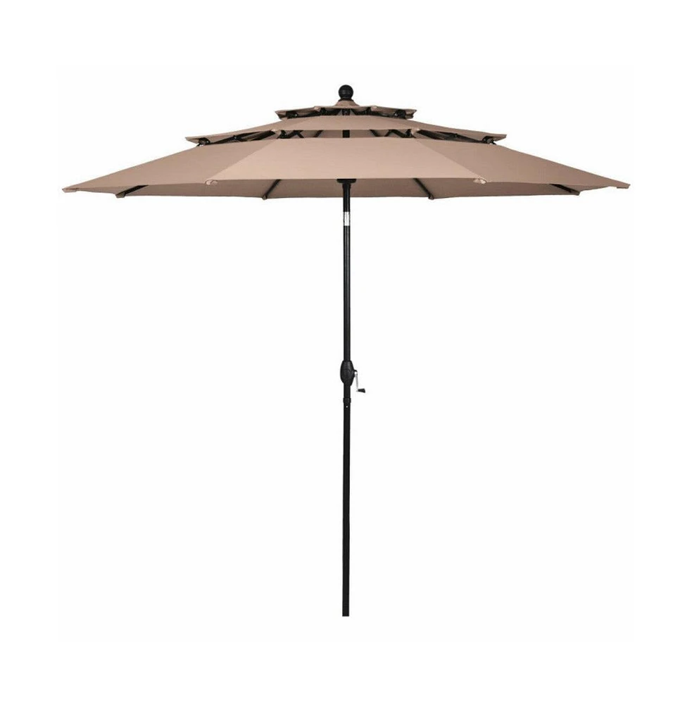10 Feet 3 Tier Outdoor Patio Umbrella with Double Vented