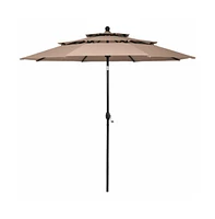 10 Feet 3 Tier Outdoor Patio Umbrella with Double Vented