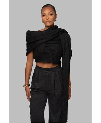Jluxlabel Women's Soft Life Cable Knit Sweater Top